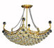 Corona 8 Light 28 inch Gold Dining Chandelier Ceiling Light in Royal Cut