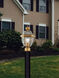 Monterey 1 Light 16.5 inch Antique Brass Outdoor Post Top Lantern