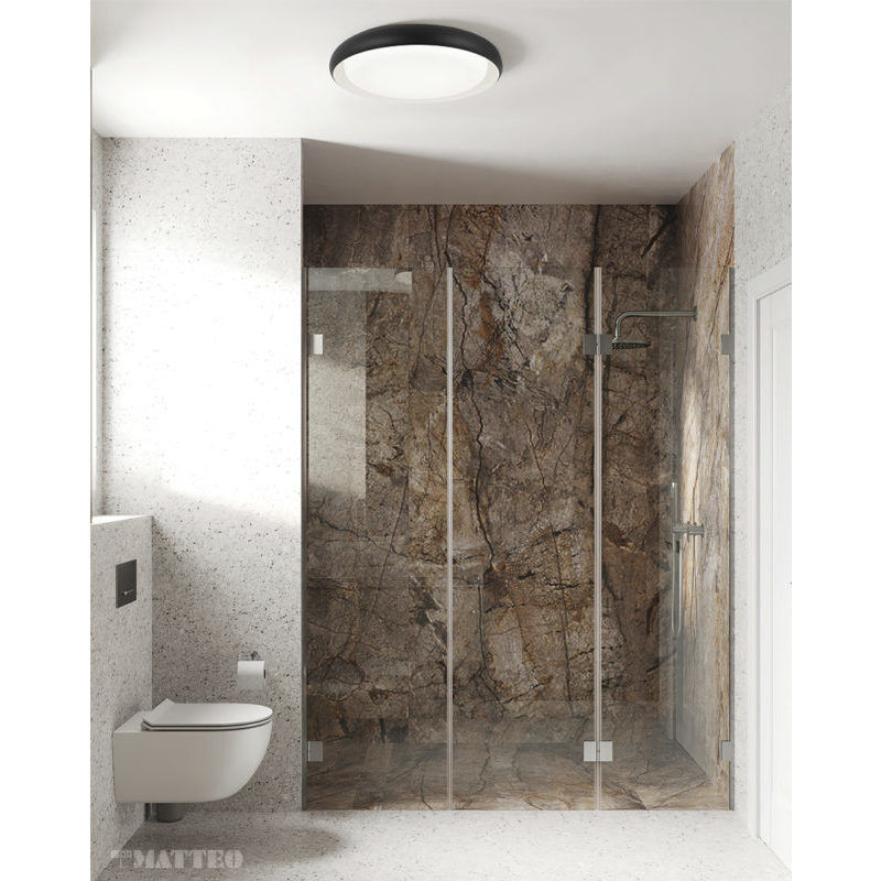 Milia LED 18.25 inch Matte Black Flush Mount Ceiling Light