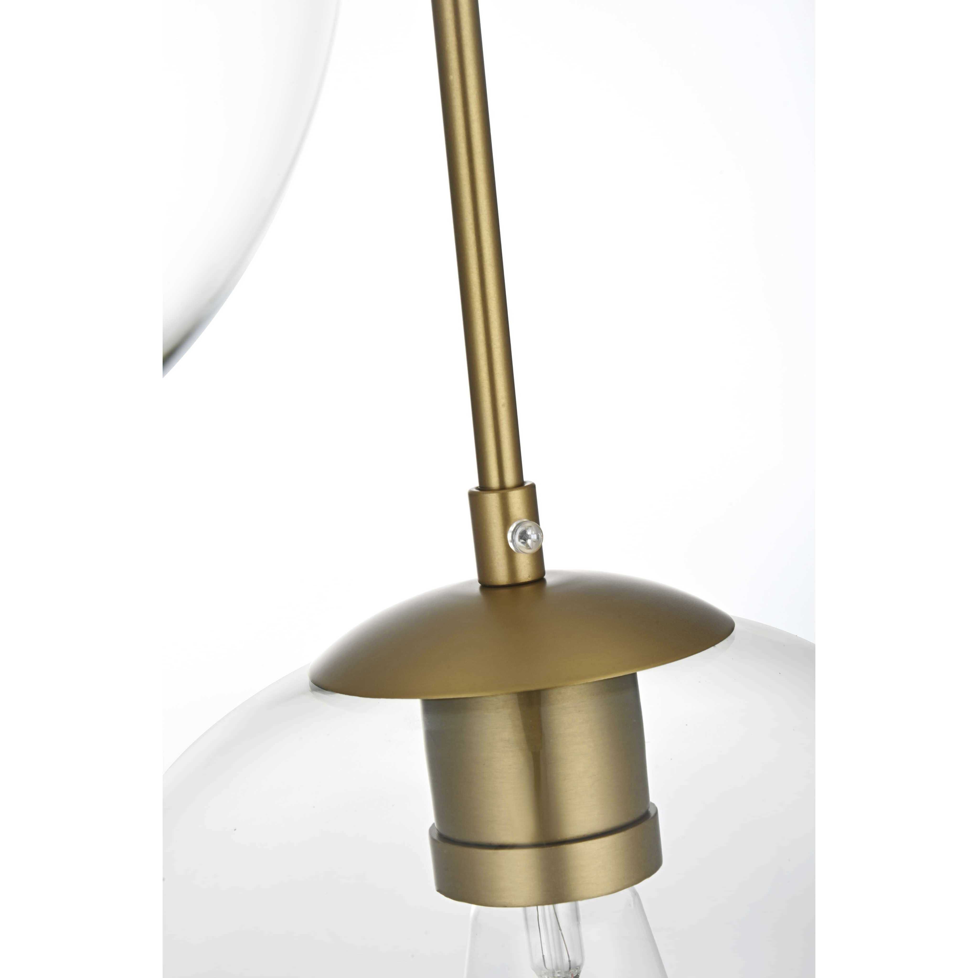 Baxter 3 Light 20 inch Satin Gold Pendant Ceiling Light