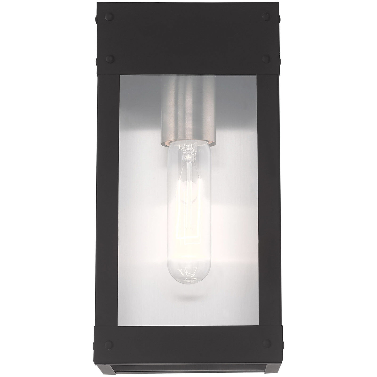 Barrett 1 Light 10 inch Black Outdoor Wall Lantern