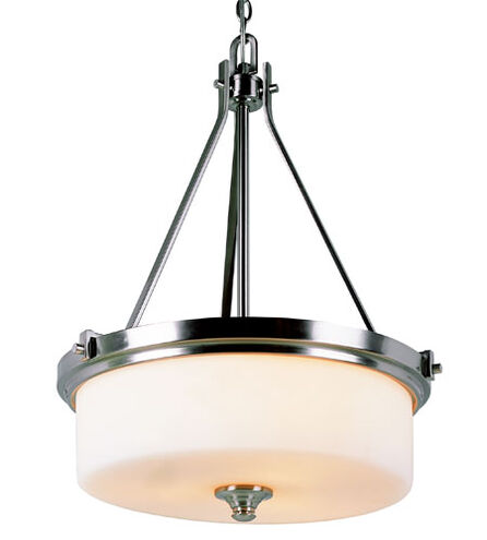 Richmond 3 Light 20 inch Brushed Nickel Pendant Ceiling Light