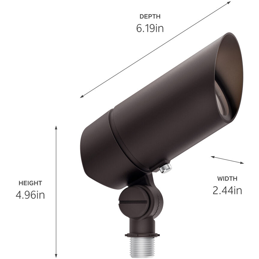 Independence LED 6.19 inch Architectural Bronze LED Adjustable Accent Kit