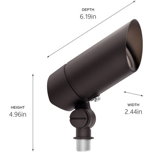 Independence LED 6.19 inch Architectural Bronze LED Adjustable Accent Kit