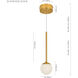 Capri 5 inch Antique Brass Pendant Ceiling Light