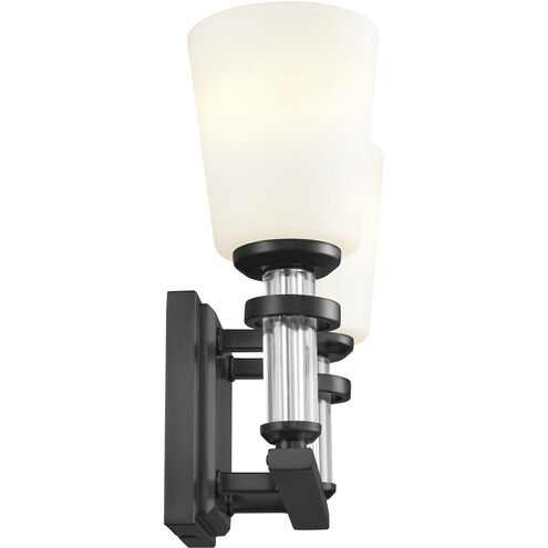 Rosalind 2 Light 14.25 inch Black Bath Vanity Light Wall Light