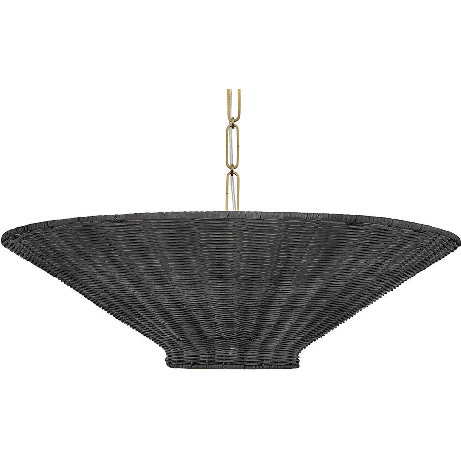 Delia 4 Light 23.5 inch Lacquered Brass Convertible Chandelier Ceiling Light