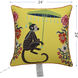 Maharaja Monkey 24 X 6 inch Yellow Pillow