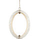 Arietta LED 20 inch Contemporary Silver Leaf Chandelier Ceiling Light
