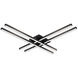 Vega Minor LED 31.25 inch Black Flush Mount Ceiling Light