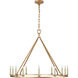 Chapman & Myers Darlana 12 Light 40 inch Gilded Iron Single Ring Chandelier Ceiling Light, Large