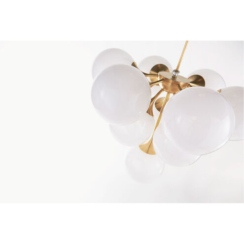 Comfort Brass Ceiling Tiered Signature Visual Light AERIN Chandelier | Collection Light Cristol Hand-Rubbed 10 Antique 28 ARN5401HAB-WG Visual inch Comfort