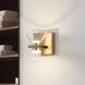 Blake LED 6.75 inch Champagne Gold and Polished Nickel Vanity Light Wall Light