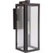 Elm 1 Light 16 inch Dark Bronze Outdoor Wall Lamp, Small