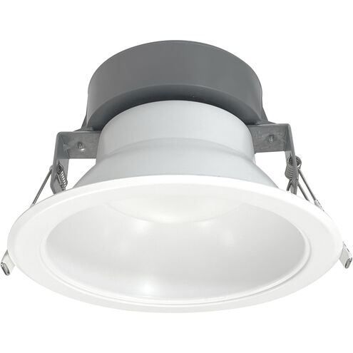 Quartz Matte Powder White Recessed LED Downlight, Selectable Lumens, Selectable CCT