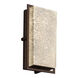 Fusion 12 inch Outdoor Wall Sconce in Brushed Nickel, Droplet