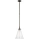 Chapman & Myers Parkington LED 11 inch Bronze Conical Pendant Ceiling Light