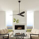 Collins 60 inch Midnight Black Indoor/Outdoor Smart Ceiling Fan, Coastal