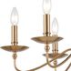 Wellsley 6 Light 25 inch Burnished Brass Chandelier Ceiling Light