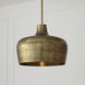 Myriah 1 Light 15 inch Tibetan Hammered Brass Pendant Ceiling Light