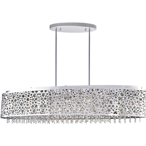 Bubbles 16 Light 10 inch Chrome Drum Shade Chandelier Ceiling Light