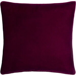 Velvet Glam 18 inch Burgundy Pillow Kit in 18 x 18, Square