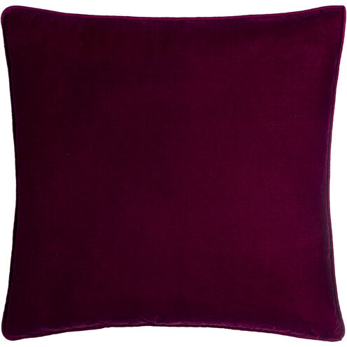 Velvet Glam 18 inch Burgundy Pillow Kit in 18 x 18, Square