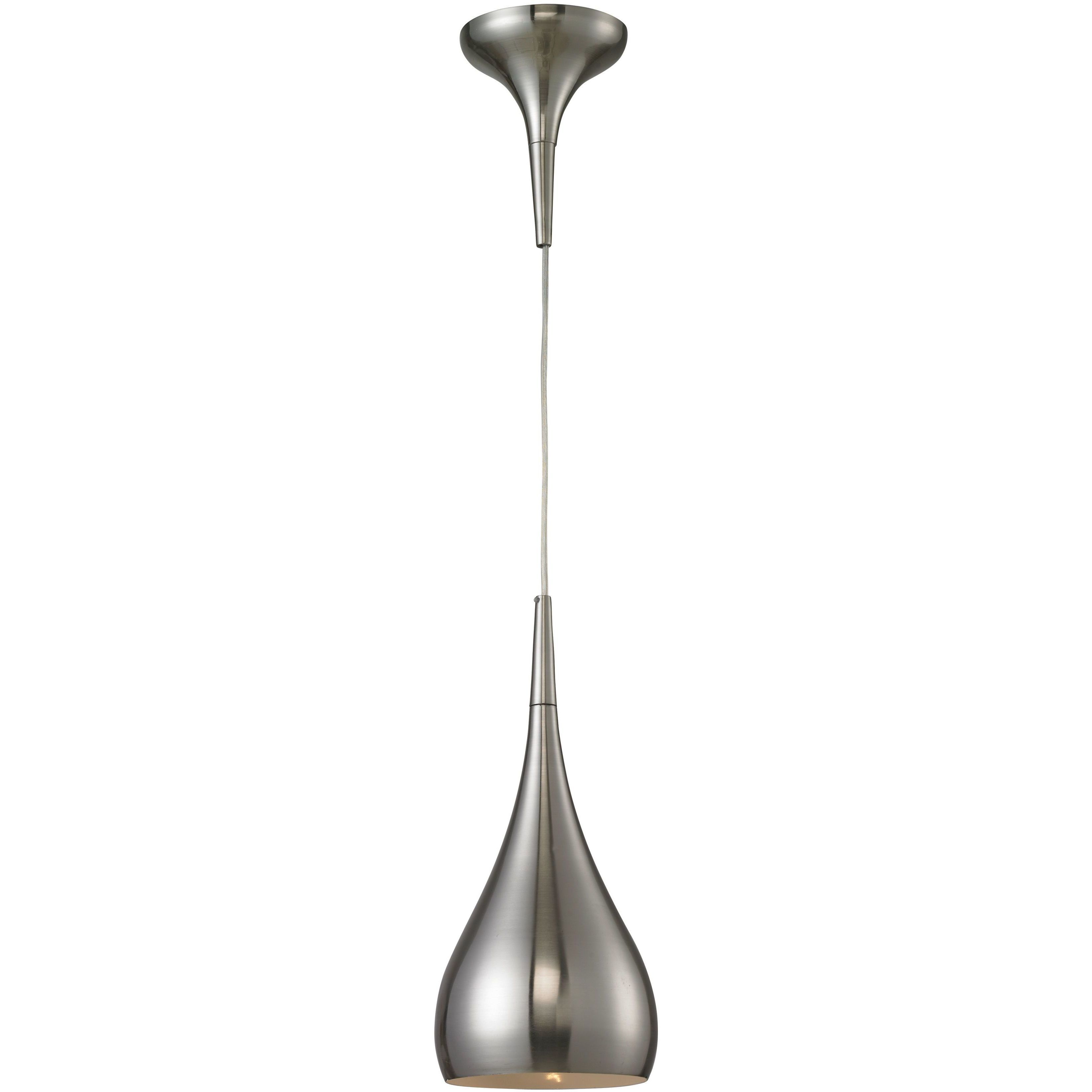 Lindsey 1 Light 6 inch Satin Nickel Mini Pendant Ceiling Light