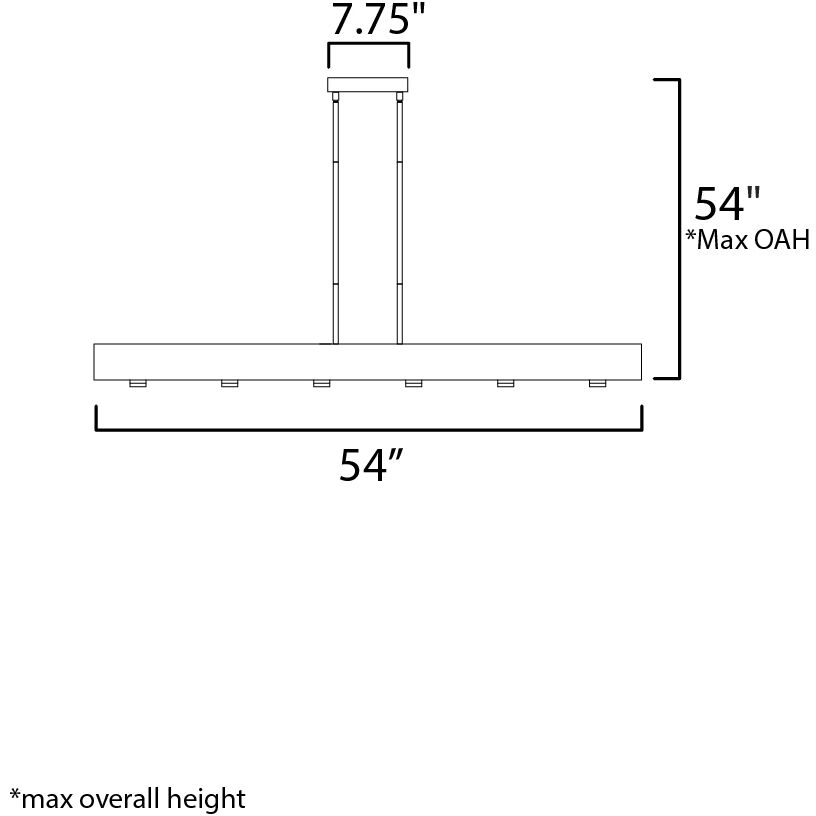 Beam LED Linear Pendant Ceiling Light