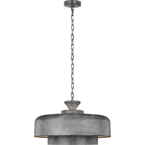 ED Ellen DeGeneres Haymarket 1 Light 18.13 inch Weathered Galvanized Pendant Ceiling Light