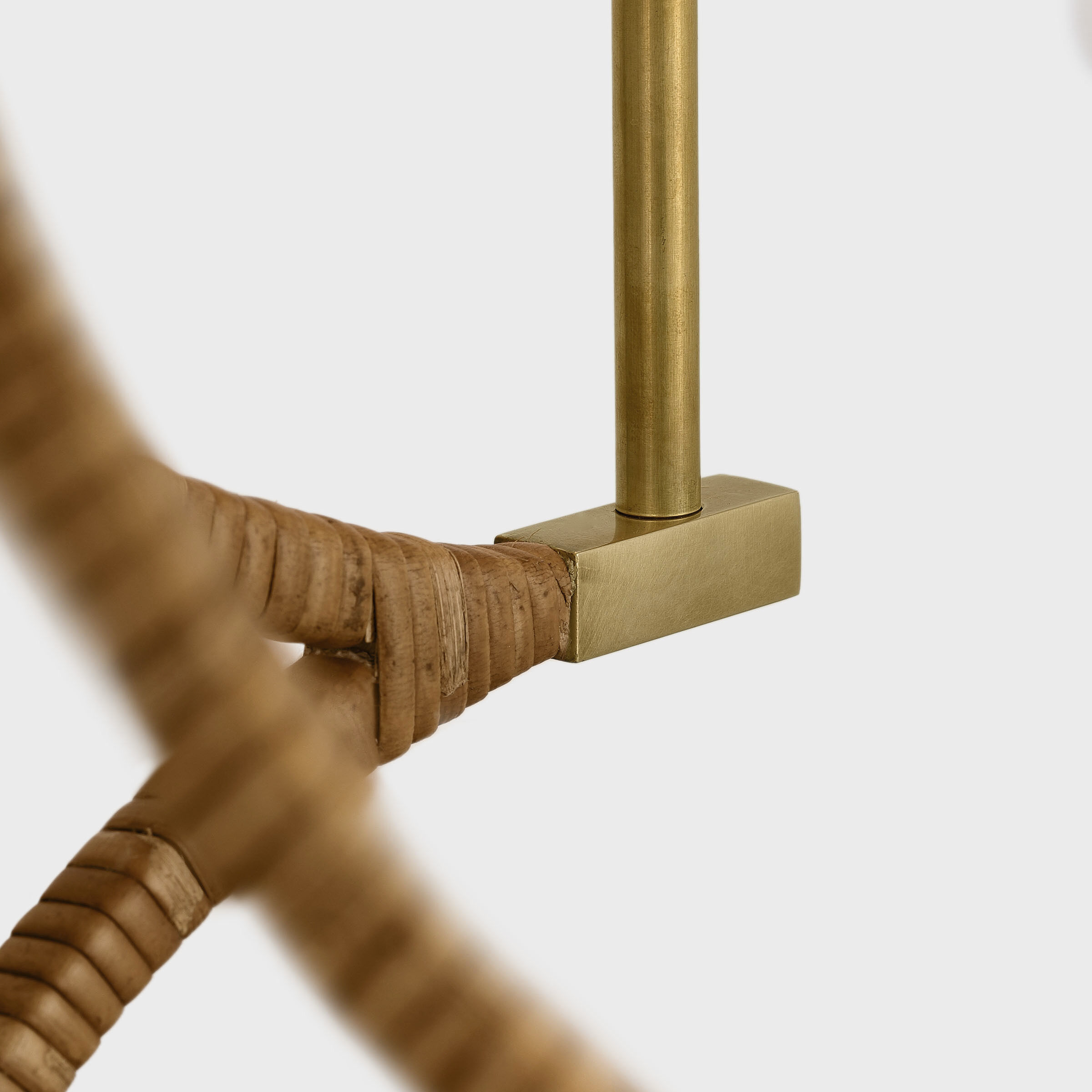 Chapman & Myers Biscayne LED 30.25 inch Antique-Burnished Brass and Natural Rattan Wrapped Chandelier Ceiling Light, Large