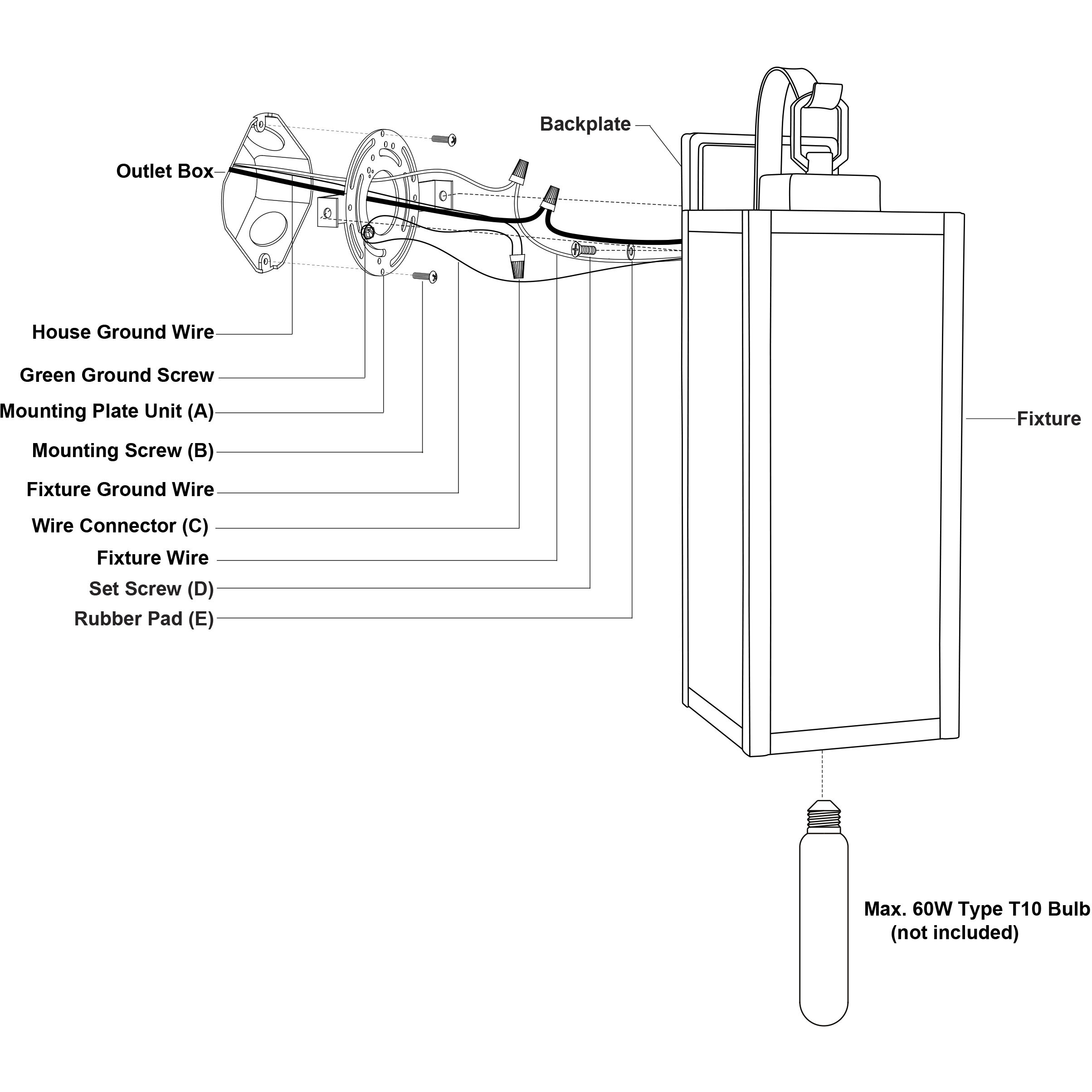 Clinton LED 17.75 inch Matte Black Outdoor Wall