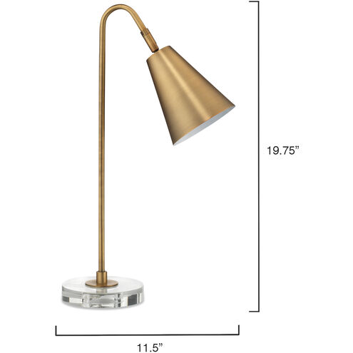 Gazette 20 inch 60.00 watt Antique Brass Task Lamp Portable Light