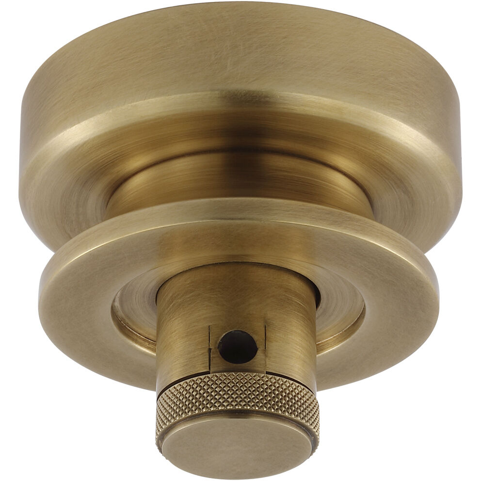 Thomas O'Brien Junio Hand-Rubbed Antique Brass Cord Mount