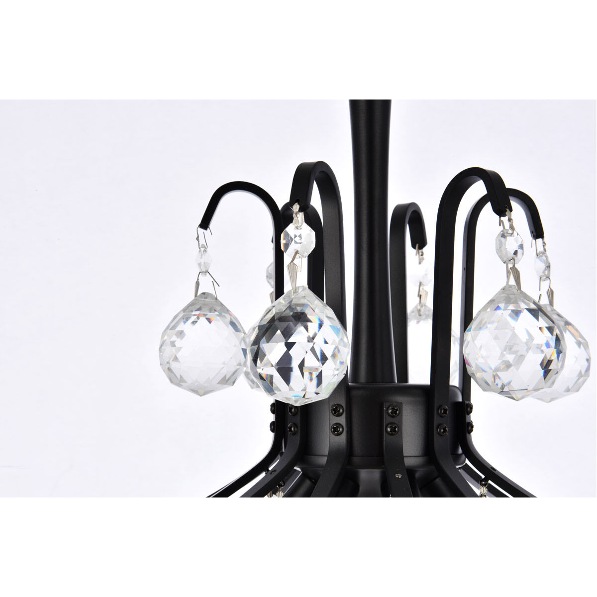 Toureg 6 Light 16 inch Black and Clear Pendant Ceiling Light