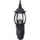 Central Park 1 Light 20 inch Textured Black Outdoor Wall Lantern