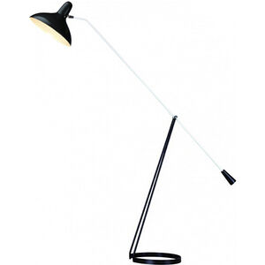 Canada 67.5 inch 60.00 watt Black and White Floor Lamp Portable Light