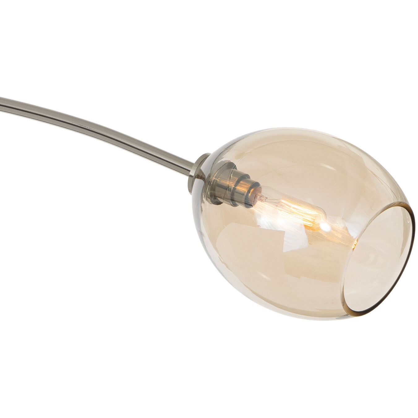 Artemis 2 Light 46.75 inch Polished Nickel Chandelier Ceiling Light in Champagne Glass