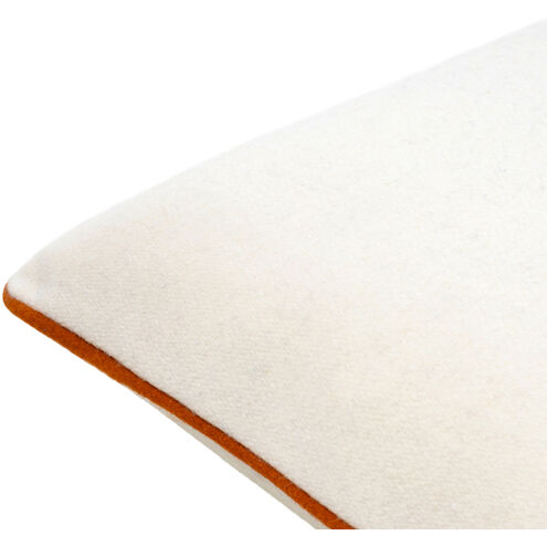 Ackerly 22 X 22 inch Cream/Rust Accent Pillow
