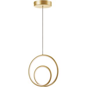 Gabriel LED 12 inch Aged Brass Pendant Ceiling Light