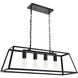 Resolute 4 Light 32 inch Black Pendant Ceiling Light