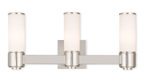 Weston 3 Light 22 inch Polished Nickel ADA ADA Wall Sconce/ Bath Vanity Wall Light