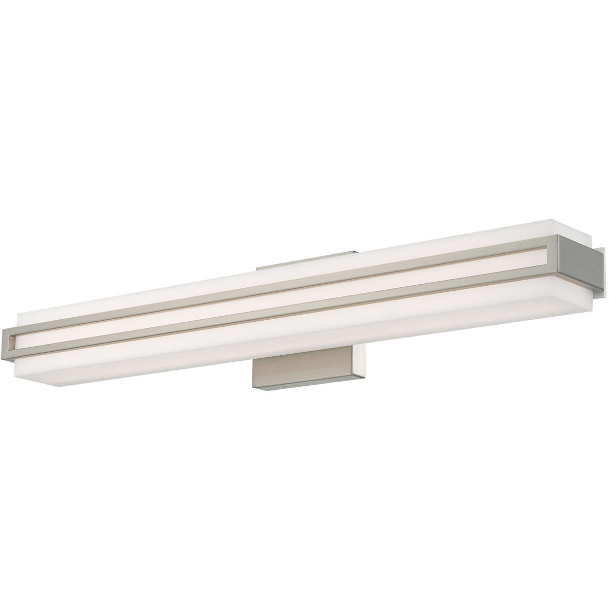 Fulton LED 4 inch Brushed Nickel ADA Bath Vanity Wall Light