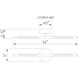 Oskil LED 24 inch Satin Gold Wall Light