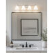 Fusion Collection - Pavia Family 4 Light 33.75 inch Brushed Nickel and Opal Bath Bar Wall Light, EVOLV