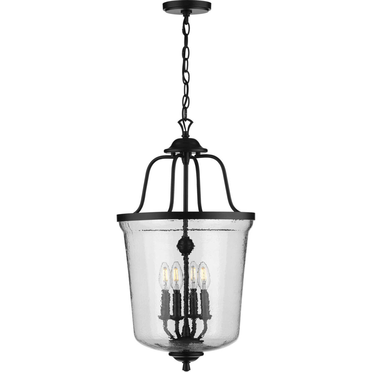 Bowman 4 Light 14 inch Matte Black Foyer Pendant Ceiling Light