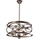 Eternity 5 Light 24 inch Etruscan Bronze Pendant Ceiling Light