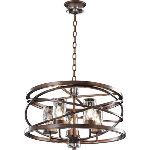 Eternity 5 Light 24 inch Etruscan Bronze Pendant Ceiling Light