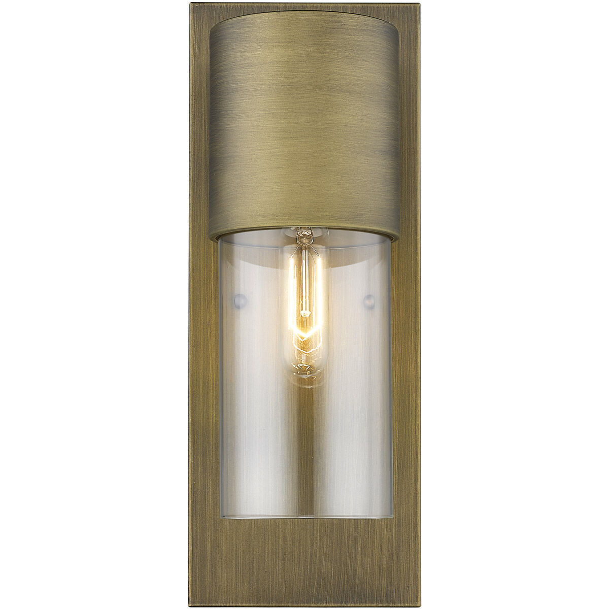 Cooper 1 Light 16 inch Raw Brass Exterior Wall Mount