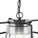 Keegan 1 Light 13 inch Matte Black Outdoor Hanging Lantern